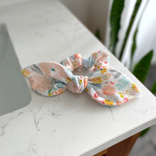 Load image into Gallery viewer, Pastel Floral Bow Scrunchie
