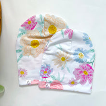 Load image into Gallery viewer, Pink Floral Slouchy Beanie
