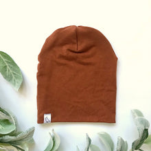 Load image into Gallery viewer, Rust Bamboo Slouchy Beanie
